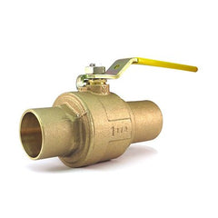 Milwaukee Valves BA450-1 Ball Valve 1 Inch Solder 2 Pieces Full Port Bronze  | Midwest Supply Us