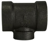 69298 | 1 X 3/4 300 PD BLK MALL RED. TEE, Nipples and Fittings, Extra Heavy 300# Malleable Iron, Black 300# Reducing Tees | Midland Metal Mfg.