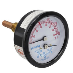 Burnham Boilers 105894-01 Combination Gauge Temperature/Pressure  | Midwest Supply Us