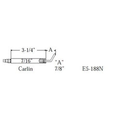 Westwood Products 188N Igniter Set of 2 7/16 x 4-1/8 Inch for Carlin 200 Burners E5-188N  | Midwest Supply Us