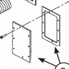 Weil Mclain 389900103 Cover Plate Rectangle Tankless 3/4 Inch NPT Tapping  | Midwest Supply Us