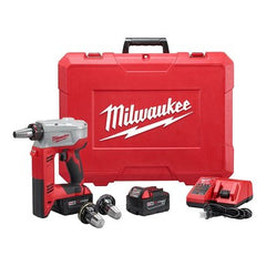 Milwaukee 2632-22XC Expansion Tool Kit ProPEX 5.26W x 11.22H x 9.13D Inch Grease Battery Charger Expansion Heads Carrying Case  | Midwest Supply Us