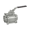 30SSTH-114 | Ball Valve 30SS 1-1/4 Inch Threaded 316 Stainless Steel Full Port 1000WOG Locking Lever 3 Piece | Svf Valves
