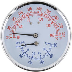 Lochinvar & A.O. Smith 100208153 T&P Gauge 50/320f 0/75#  | Midwest Supply Us