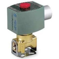 ASCO 8210G034 Solenoid Valve 8210 2-Way Brass 1/2 Inch NPT Normally Open 120 Alternating Current NBR  | Midwest Supply Us