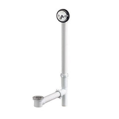 Gerber 41-513 Waste and Overflow Assembly Roman Trip Lever Chrome 1-1/2 Inch PVC Domed for Tub  | Midwest Supply Us