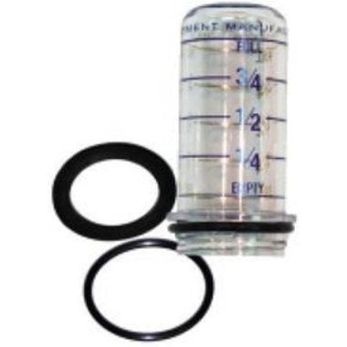 Oil Equipment Manufacturing 14495 Gauge Vial King Level Indicator with2 Gaskets for Oil Tank Combo Gauge  | Midwest Supply Us