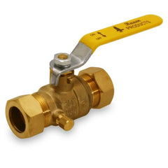 Everflow 825M034-NL RAVEN 3/4" COMPRESSION BALL VALVE W/WASTE LEAD FREE RAVEN # R1588-NL  | Midwest Supply Us