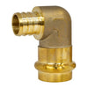 H-16844W-R | Elbow 90 Degree 1 x 3/4 Inch Lead Free Brass Press x PEX F1807 | Webstone