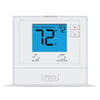 T701 | Thermostat 24 Volt Single Stage 1 Heat/1 Cold Non-Programmable White 41-95 Degrees Fahrenheit Digital 4 Inch Display | Pro1Iaq