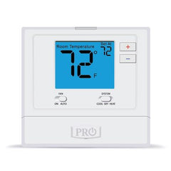 Pro1Iaq T701 Thermostat 24 Volt Single Stage 1 Heat/1 Cold Non-Programmable White 41-95 Degrees Fahrenheit Digital 4 Inch Display  | Midwest Supply Us