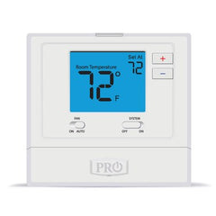 Pro1Iaq T771 Thermostat 24 Volt Single Stage 1 Heat/1 Cold Non-Programmable White 20-99 Degrees Fahrenheit Digital 4 Inch Display  | Midwest Supply Us