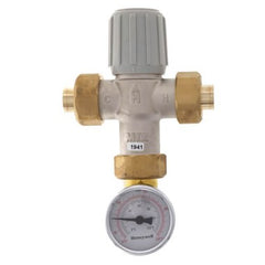 RESIDEO AM101C1070USTG-LF Mixing Valve AM-1 with Temperature Gauge 3/4 Inch Lead Free Union Sweat 150 Pounds per Square Inch  | Midwest Supply Us