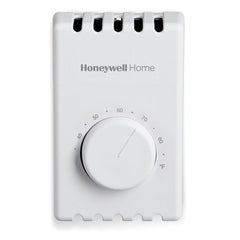 HONEYWELL HOME T410A1013/U Thermostat T410A Non-Programmable Electric Heat SPST 120/208/240/277 Volt 1 Heat White 40-80 Degrees Fahrenheit  | Midwest Supply Us
