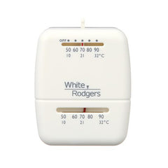 WHITE RODGERS 1C20-101 Thermostat Mechanical 1 Hot Standard Single Stage 24 Volt 50 to 90 Degrees Fahrenheit  | Midwest Supply Us