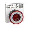 9001SKR9R | 30MM PUSH-PULL OPERATOR RED KNOB | Schneider Electric (Square D)