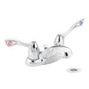 8810 | Lavatory Faucet M-Bition Centerset 4 Inch Spread 2 Wrist Blade Chrome 1.2 Gallons per Minute Low Arc Grid | Moen