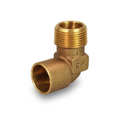 Everflow CMNL0012-NL 1/2" NOM 90 Cast Brass Elbow C X M Lead Free  | Midwest Supply Us