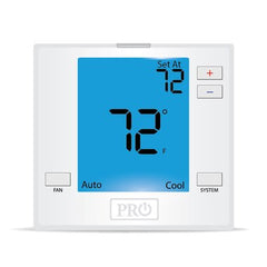 Pro1Iaq T751 Thermostat Non-Programmable PTAC Universal 24 Volt 3 Heat/2 Cold  | Midwest Supply Us