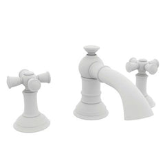 Newport Brass 2420/52 Lavatory Faucet Aylesbury Widespread Matte White 2 Cross Handle 3 Hole 1.2 Gallons per Minute 6-5/8 x 2-3/8 x 4-1/2 Inch ADA  | Midwest Supply Us