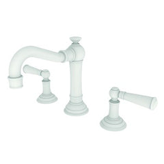 Newport Brass 2470/52 Lavatory Faucet Jacobean Widespread Matte White 2 Lever 3 Hole 1.2 Gallons per Minute 7-13/16 x 2-3/8 x 6-7/8 Inch ADA  | Midwest Supply Us