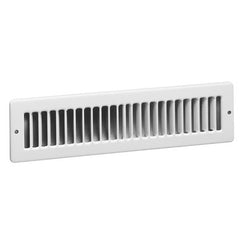 Hart & Cooley 420-12X2W Toe Space Grille 420 12 x 2 Inch White  | Midwest Supply Us