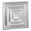 HVSW | Diffuser Fixed Pattern 23-3/4 x 23-3/4 Inch Steel Steel Bright White Fixed Core with 1-1/4 Inch Fin Spacing 360 Degree | Hart & Cooley