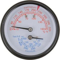 Water Heater Parts 100276390 Temperature Gauge AO Smith Triometer 75 Pounds per Square Inch  | Midwest Supply Us