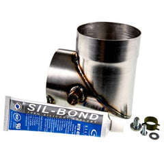 Weil Mclain 382200350 Elbow Kit Vent Stainless Steel for GV Series Sealant/Clamp/Screws  | Midwest Supply Us