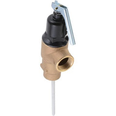 Water Heater Parts 100277759 Relief Valve Temperature and Pressure for LL FVX-5C 3/4 Inch NPT x 5 Inch 150 Pounds per Square Inch  | Midwest Supply Us