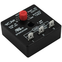 ICM Controls ICM175B By-Pass Timer 10-1000 Second Knob Adjustable Universal Voltage 2 x 2 Inch  | Midwest Supply Us