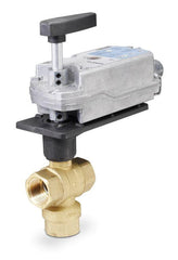 Siemens Building Technology 171G-10365 599 Series 3W, 1-1/4", 25 Cv Ball Valve, Proportional Spring-Return Actuator  | Midwest Supply Us