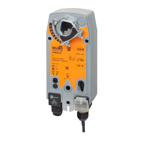 Belimo AFB24-IP Damper Actuator | 180 in-lb | Spring Return | 24V | Cloud API | BACnet IP | Modbus TCP  | Midwest Supply Us