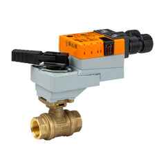 Belimo B2100PW-Q+LRB24-3-S Potable water valve, 2-way, DN 25, Internal thread, Fluid temperature -4.0...212°F [-20...100°C]Valve Actuator, Non fail-safe, AC/DC 24 V, On/Off, Floating point, 1x SPDTActuator fitted  | Midwest Supply Us