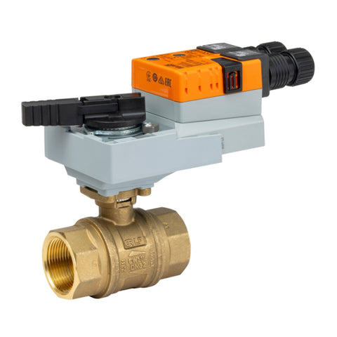 Belimo B2150PW-R+ARX24-3-S Potable water valve, 2-way, DN 40, Internal thread, Fluid temperature -4.0...212°F [-20...100°C]ConfigurableValve Actuator, Non fail-safe, AC/DC 24 V, On/Off, Floating point, 1x SPDTActuator fitted  | Midwest Supply Us