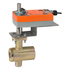 Belimo B2100VB-024+NFB24-S-X1 Ball Valve (VB), 1", 2-way, ANSI Class300 | Valve Actuator, Spring return, AC/DC 24V, On/Off  | Midwest Supply Us