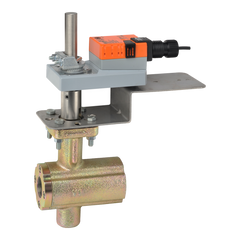 Belimo B2100VB-024+AMX24-MFT-X1 VBall Valve | 1" | 2 Way | 24 Cv | w/ Non-Spg | 24V | MFT  | Midwest Supply Us