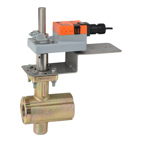 Belimo B2100VB-024+AMB24-3-X1 VBall Valve | 1" | 2 Way | 24 Cv | w/ Non-Spg | 24V | Floating  | Midwest Supply Us