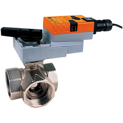 Belimo B350L+ARB24-3 Ball Valve | 2" | 3 Way | 87 Cv | w/ Non-Spg | 24V | Floating  | Midwest Supply Us