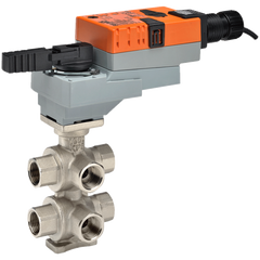 Belimo B325-740-700+NRX24-SR CCV,1",6 Way,7.4,7.0 Cv,w/ Non-Spring,24V,Modulating  | Midwest Supply Us