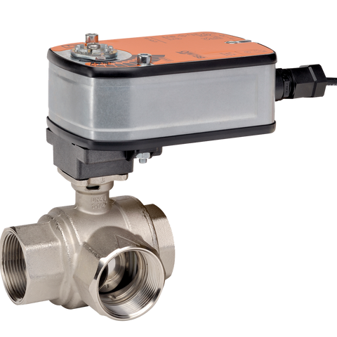 Belimo B325+LF24 US CCV | 1" | 3 Way | 30 Cv | w/ Spg Rtn | 24V | On/Off  | Midwest Supply Us