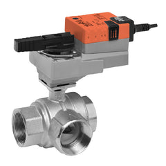 Belimo B332L+NRX24-MFT Ball Valve | 1.25" | 3 Way | 34Cv | w/ Non-Spg | 24V | MFT  | Midwest Supply Us