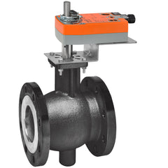 Belimo B6300VB-207+AFX24-MFT-S-X1 VBall Valve | 3" | 2 Way | 207 Cv | w/ Spring Return | 24V | MFT | SW  | Midwest Supply Us