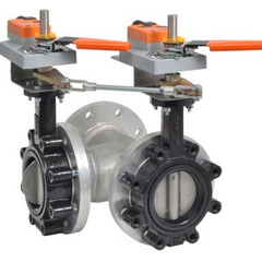 Belimo F780HD+2*GKX24-MFT-X1 (N4H) Butterfly Valve | 3" | 3 Way | 302Cv | w/ Electronic Fail-Safe | 24V | MFT | WITH HEATER OPTION  | Midwest Supply Us