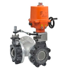 Belimo F7200-300SHP+SY5-220 Butterfly Valve | 8" | 3 Way | 1911Cv | w/ Non-Spring | 230V | On/Off | SW | NEMA 4XH  | Midwest Supply Us