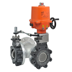 Belimo F7150-150SHP+SY4-24 Butterfly Valve | 6" | 3 Way | 1103 Cv | w/ Non-Spring | 24V | On/Off | SW | NEMA 4XH  | Midwest Supply Us