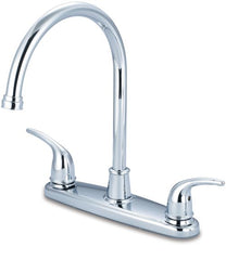 Everflow BHN-G10C Baldor Hanford Two Handle Kitchen Faucet High Arc Chrome  | Midwest Supply Us