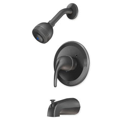 Everflow BHN-T30MB Baldor Hanford Shower And Tub Trim Only Matte Black  | Midwest Supply Us