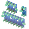 BA/BP4-V | Backplanes and Vertical Backplane for ETA Devices - 4 Position Vertical | BAPI