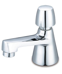 Everflow BSP-M92C Baldor Self Closing Push Faucet Basin Mount Chrome  | Midwest Supply Us